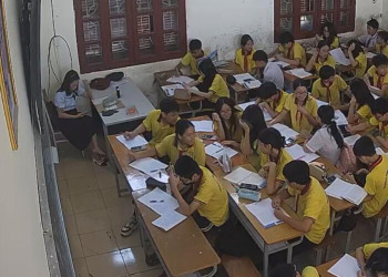 The pretty teacher remove heels and relax her tired feet