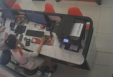 The jewelry store hostess in white dress dangling shoeplay 29