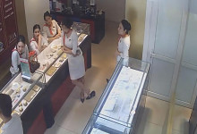 The jewelry store hostess with glasses will be the new shoeplay queen