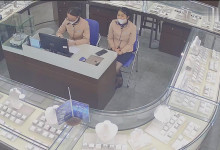 Let's watch the jewelry store hostess in blacknylon dangling from her front 4