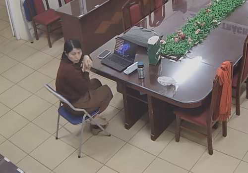 The teacher dangling and shoeplay after class in her office 54